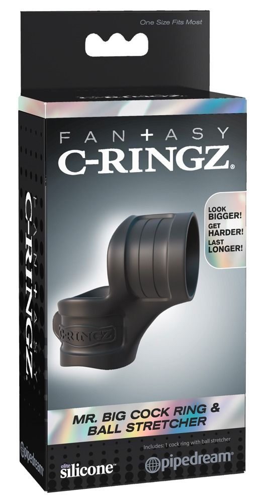 Confezione per anello per pene "Mr. Big Cock Ring & Ball Stretcher".