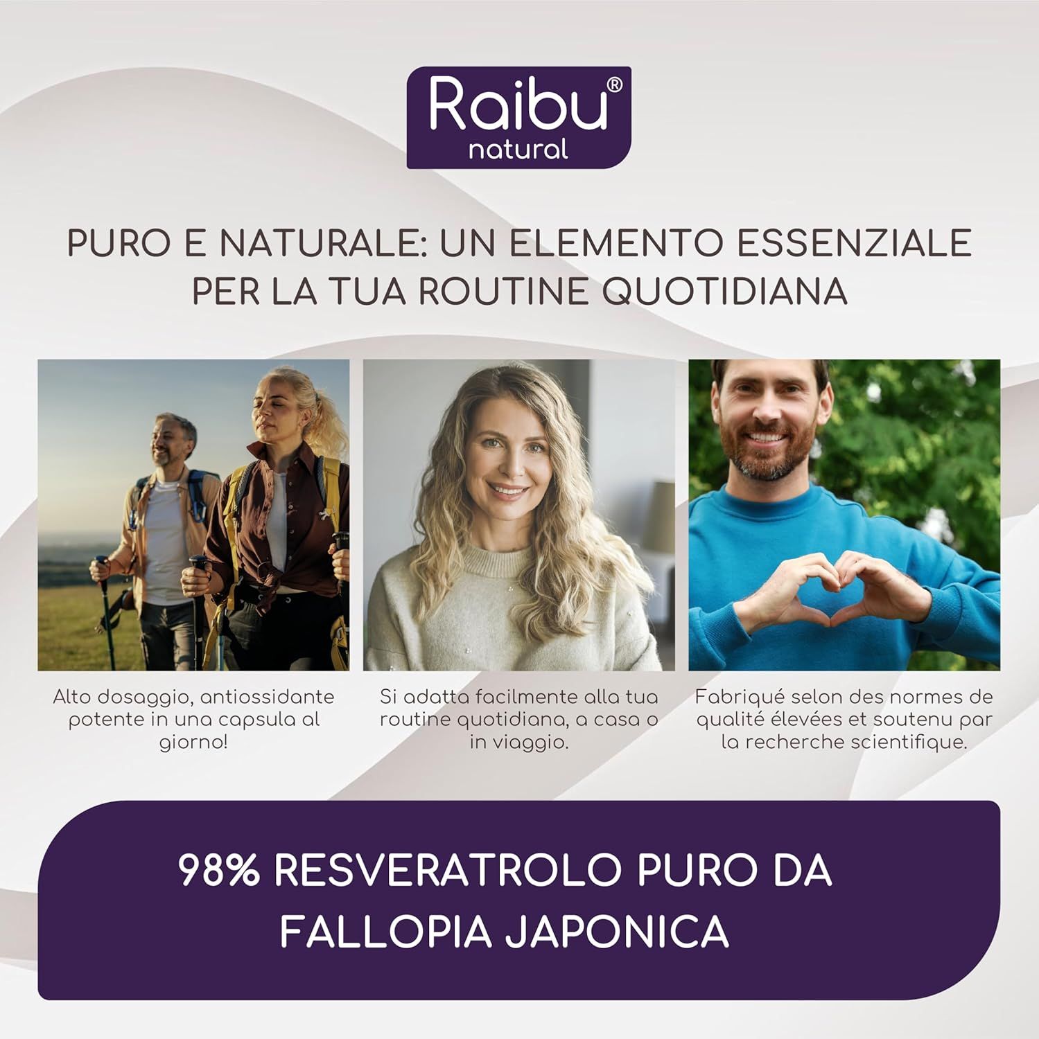 Resveratrolo Capsule 525 mg Alta Potenza - RAIBU