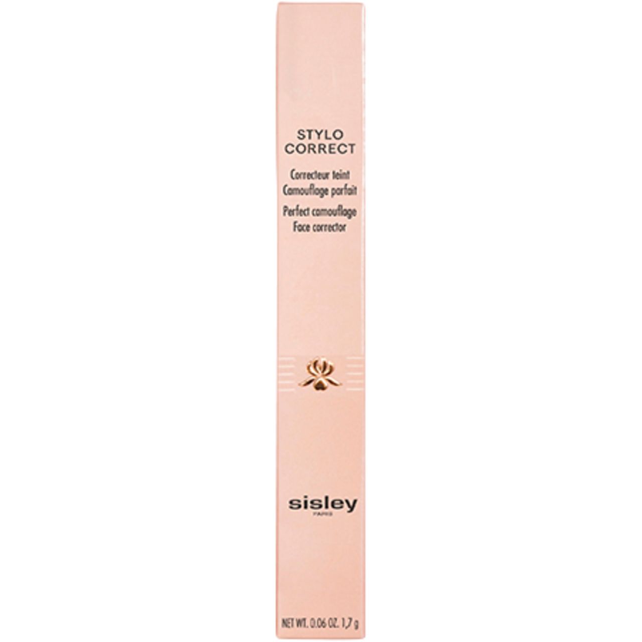 Confezione rosa con nome prodotto "STYLO CORRECT" e marchio "sisley".