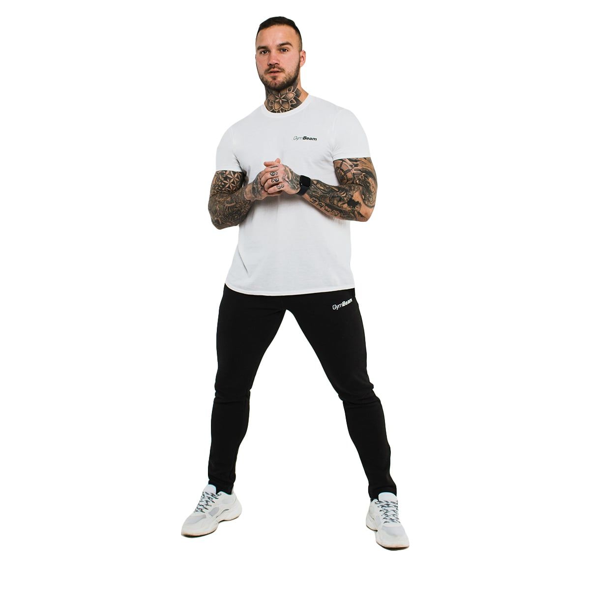 GymBeam T-shirt uomo Basic vestibilità regular manica corta White