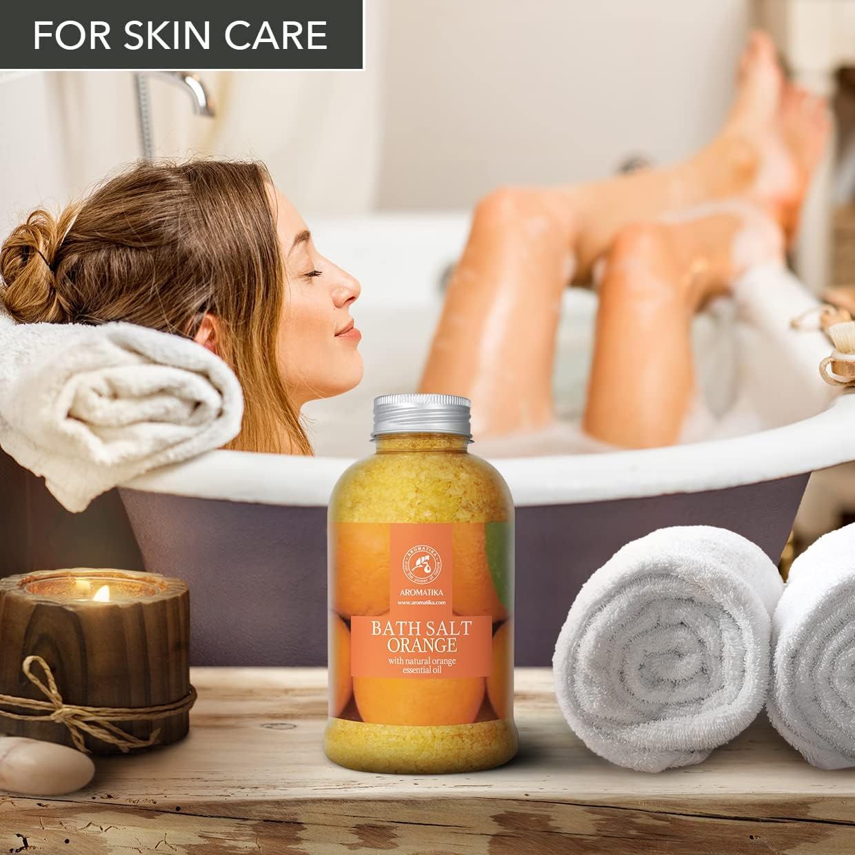 Sale da bagno AROMATIKA con olio essenziale naturale di arancia