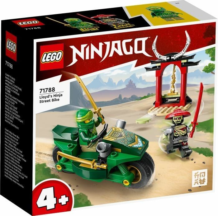 LEGO Ninjago Moto Ninja di Lloyd, Motocicletta Giocattolo per Bambini in Eta' Prescolare, Set di Gi
