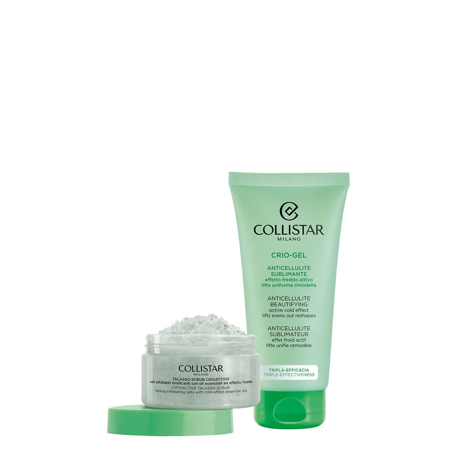 Crema e tubi di gel. Marchio: Collistar Milano. Prodotti per la cura del corpo.