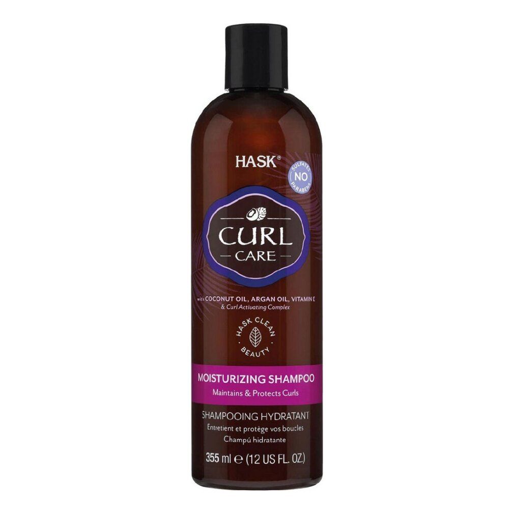 Shampoo idratante Hask Curl Care, flacone da 355 ml.