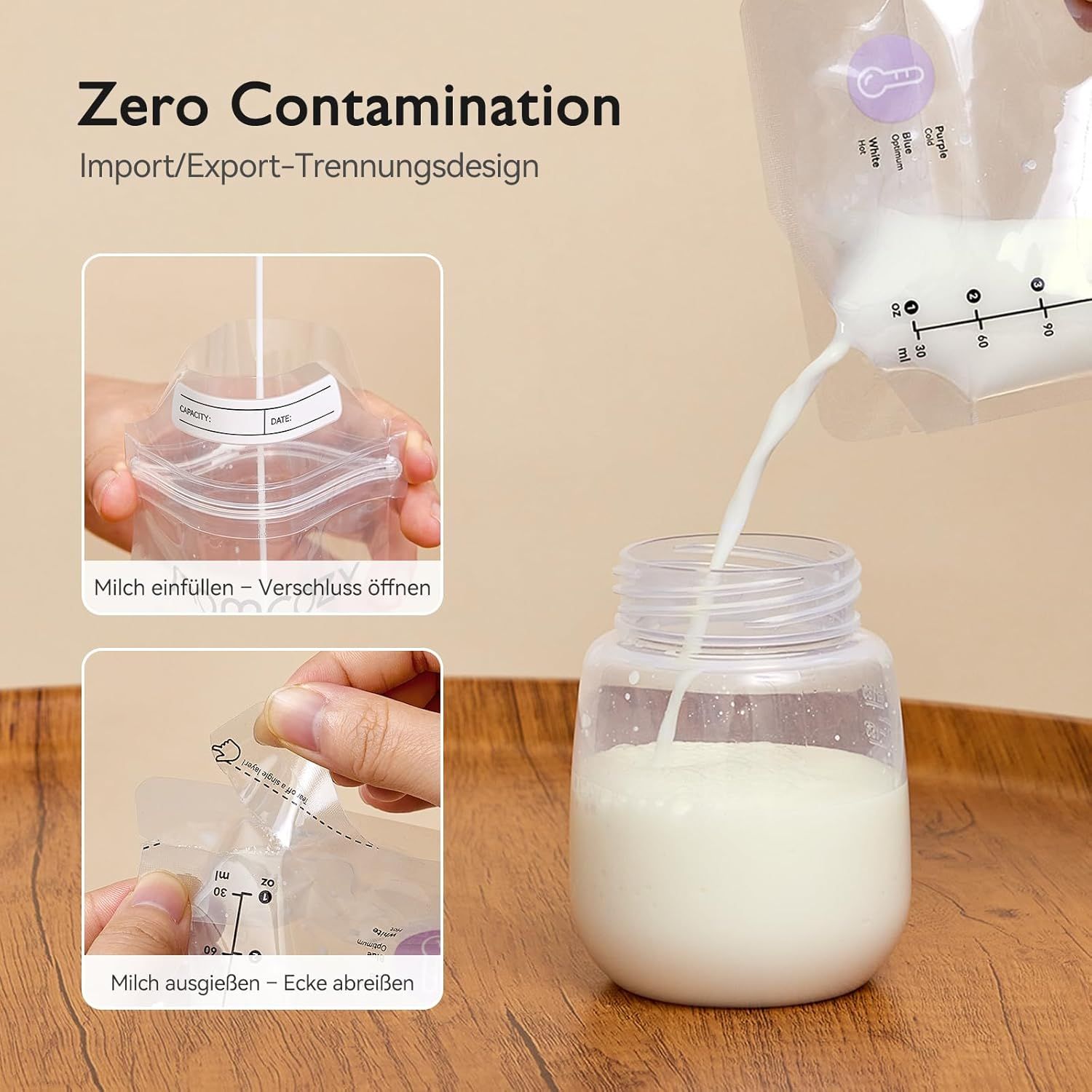 Sacchetti per la conservazione del latte materno Momcozy