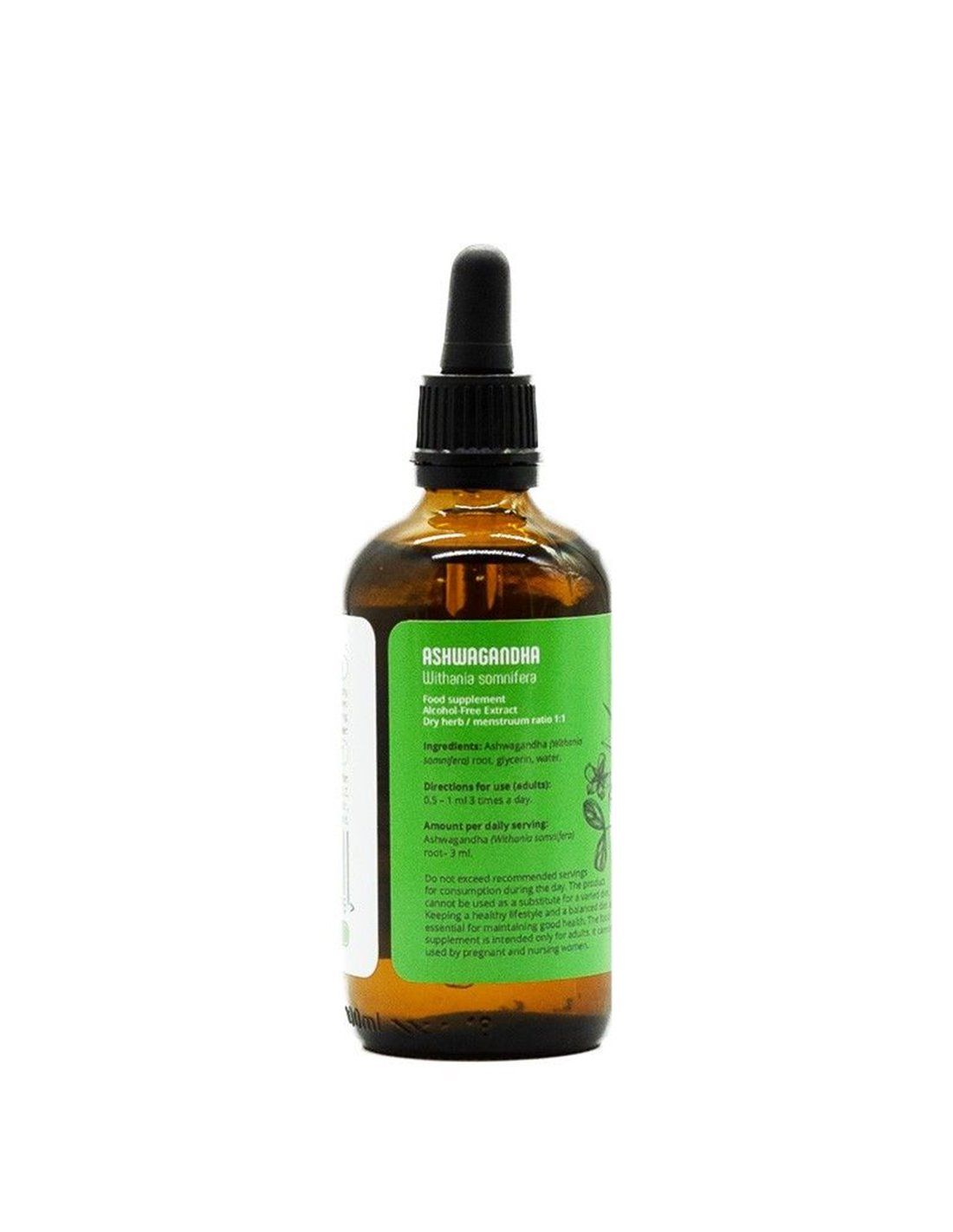 Lymeherbs Estratto senza alcool di Ashwagandha 1:1