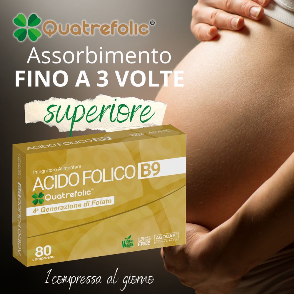 agocap - Acido Folico di 4 generazione Quatrefolic 80 compresse