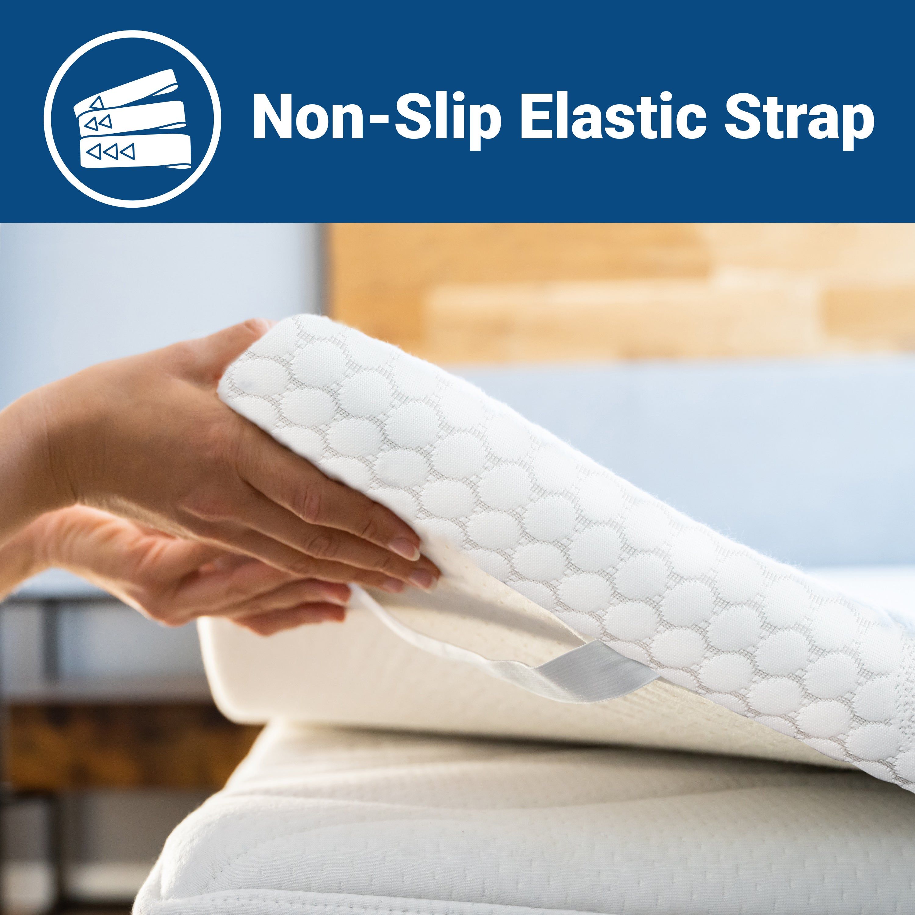 The White Stone Topper Memory Foam 100 x 190 | Correttore Materasso 6 cm