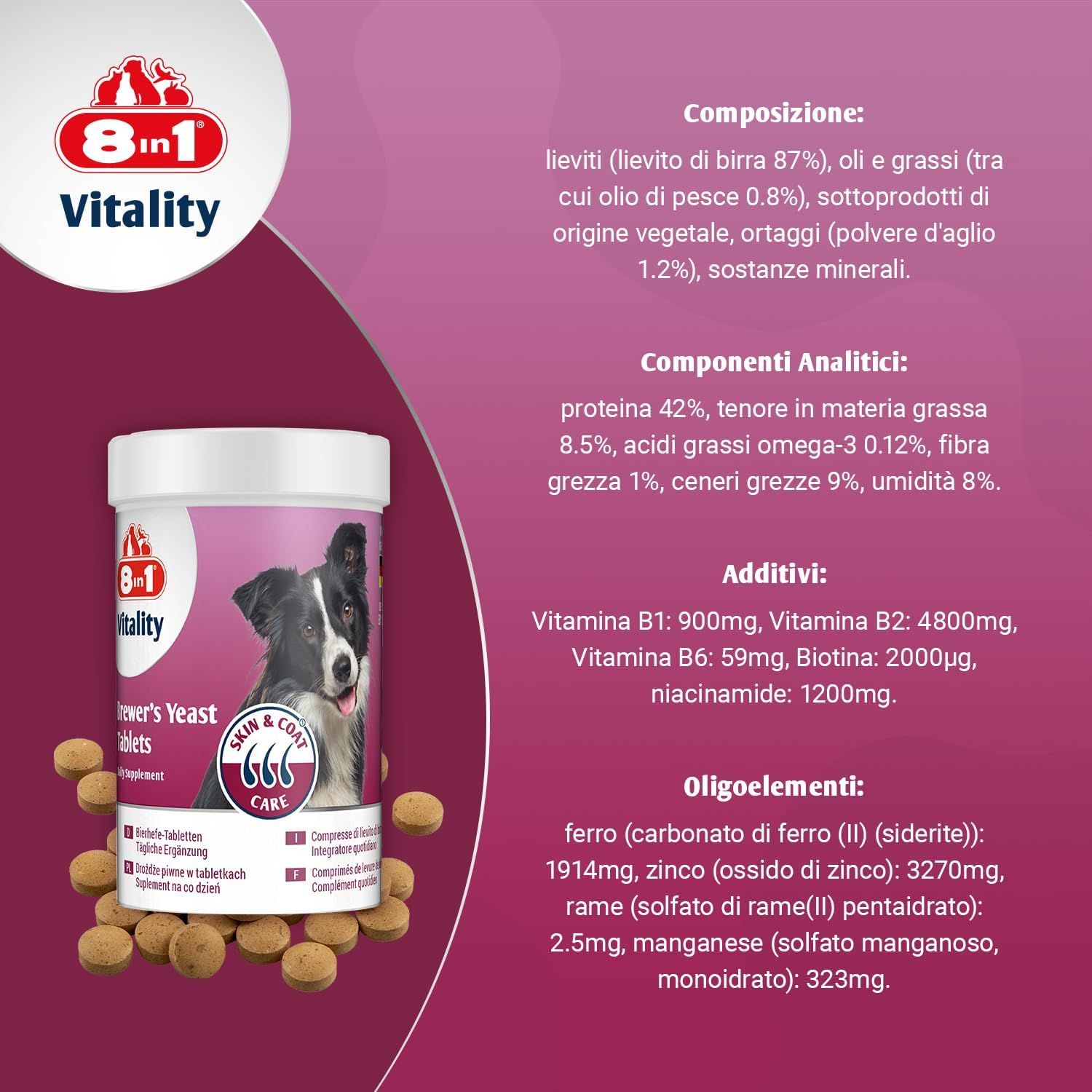 8in1 Compresse di Lievito di Birra