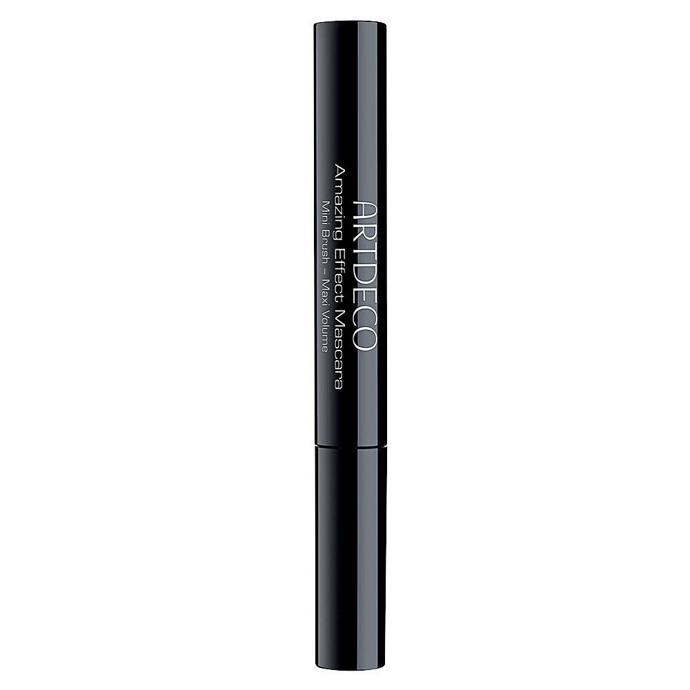 Mascara nero Artdeco. Scritta: Amazing Effect Mascara, Mini Brush - Max Volume.