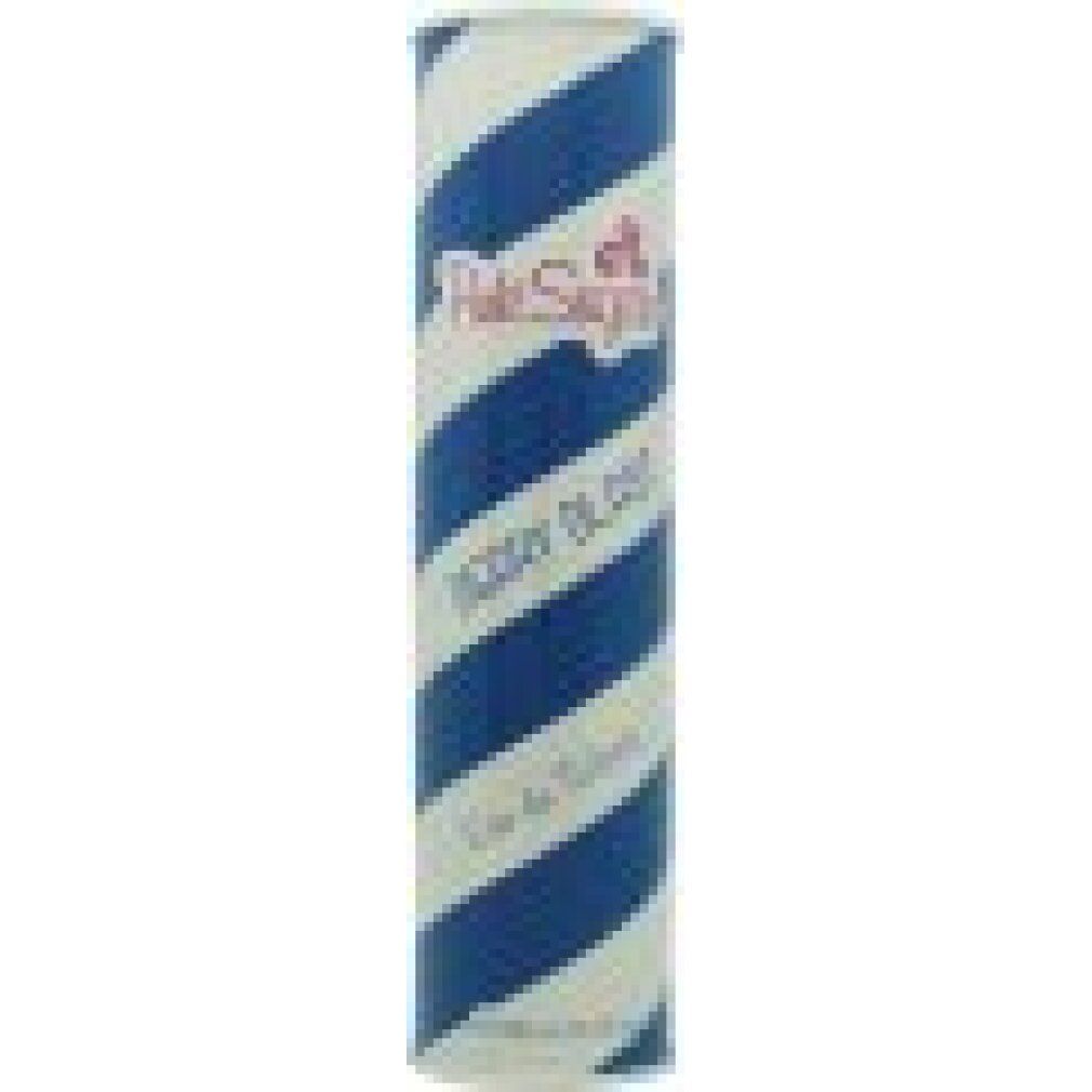 Aquolina Pink Sugar Berry Blast Edt Spray: scatola cilindrica a strisce blu e bianche con logo del marchio.