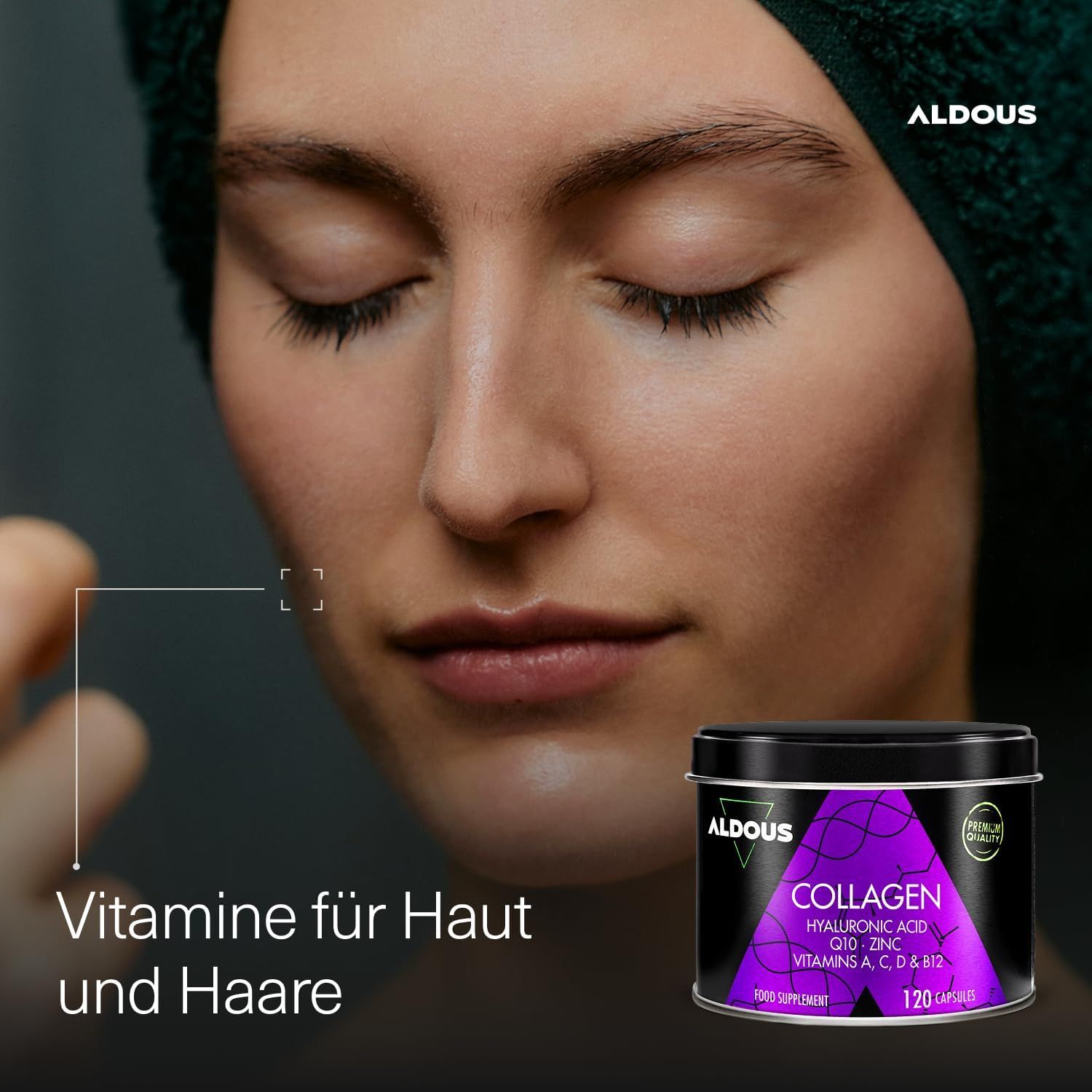 Aldous Capsule di Collagene + Acido Ialuronico + Coenzima Q10