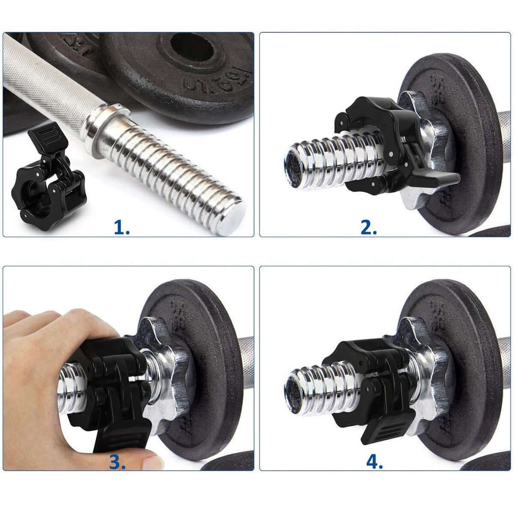 FFitness Morsetti per Bilanciere Olimpico 50mm 2 Pezzi Collari a Sgancio Rapido FF