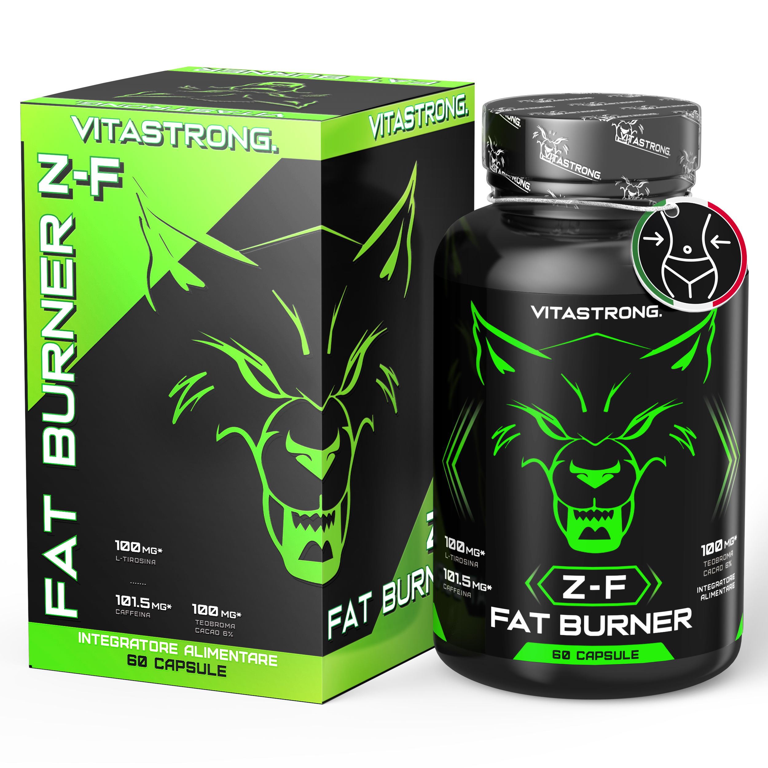 Vitastrong Z‑F Brucia Grassi – 60 Capsule, Termogenico Avanzato