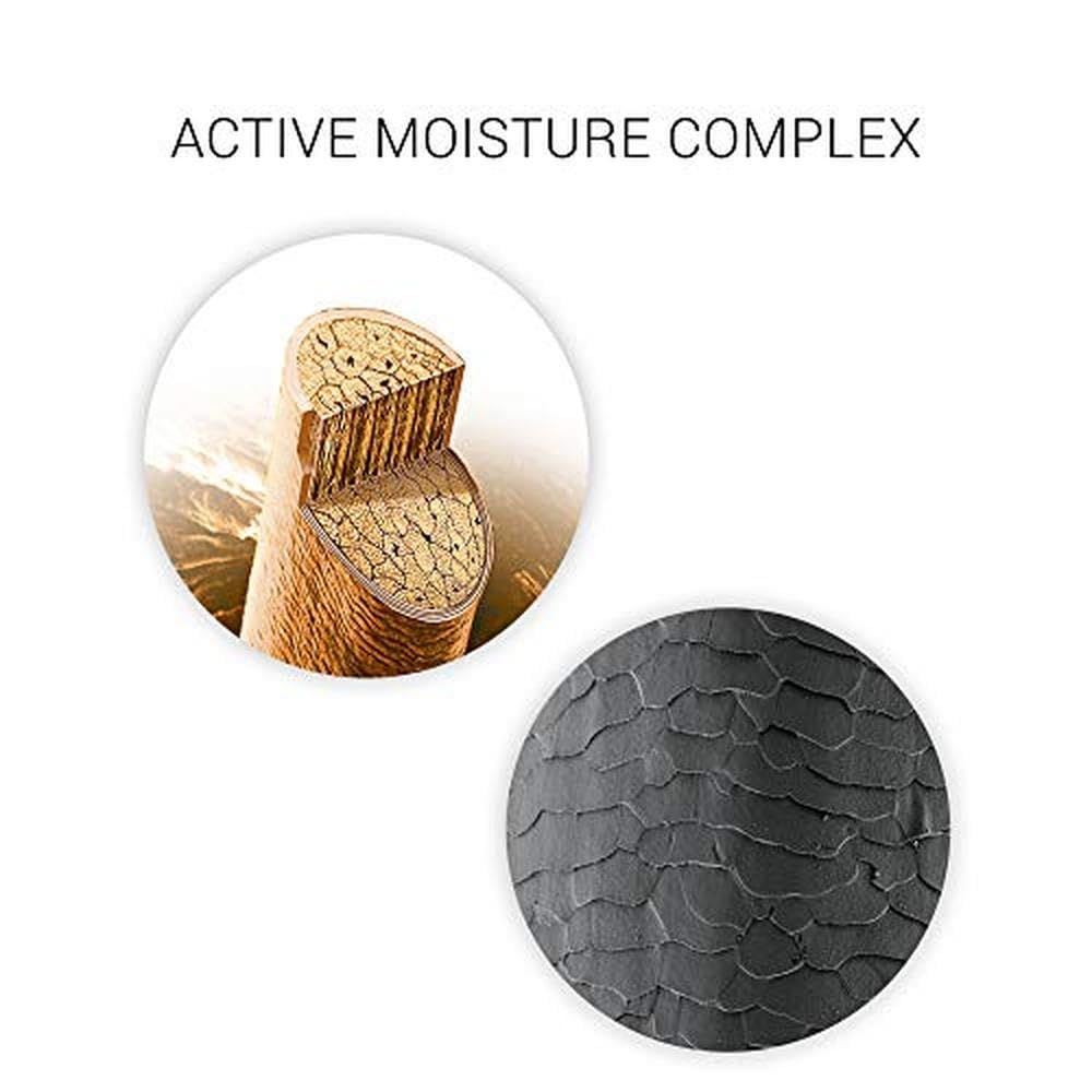 Due cerchi. Sopra: taglio di capelli. Sotto: capelli con squame.