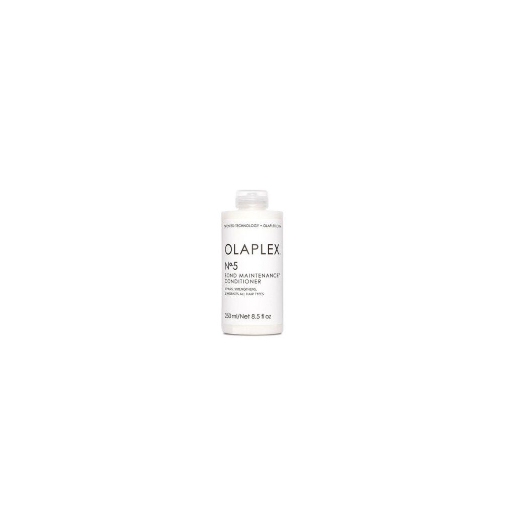 Flacone Olaplex Nº5 Bond Maintenance Conditioner. Contiene 250 ml/8,5 fl oz. Ripara, rinforza e idrata tutti i tipi di capelli.