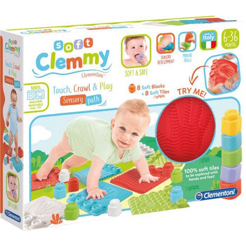 Clementoni 17352 - Tappeto per giochi sensoriali Clemmy