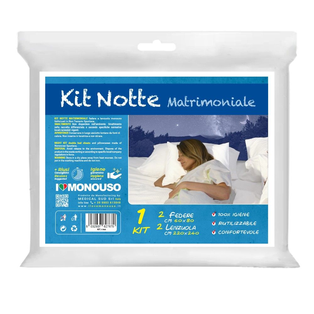 Medical Sud Kit letto Matrimoniale Monouso in Morbido Tessuto non tessuto