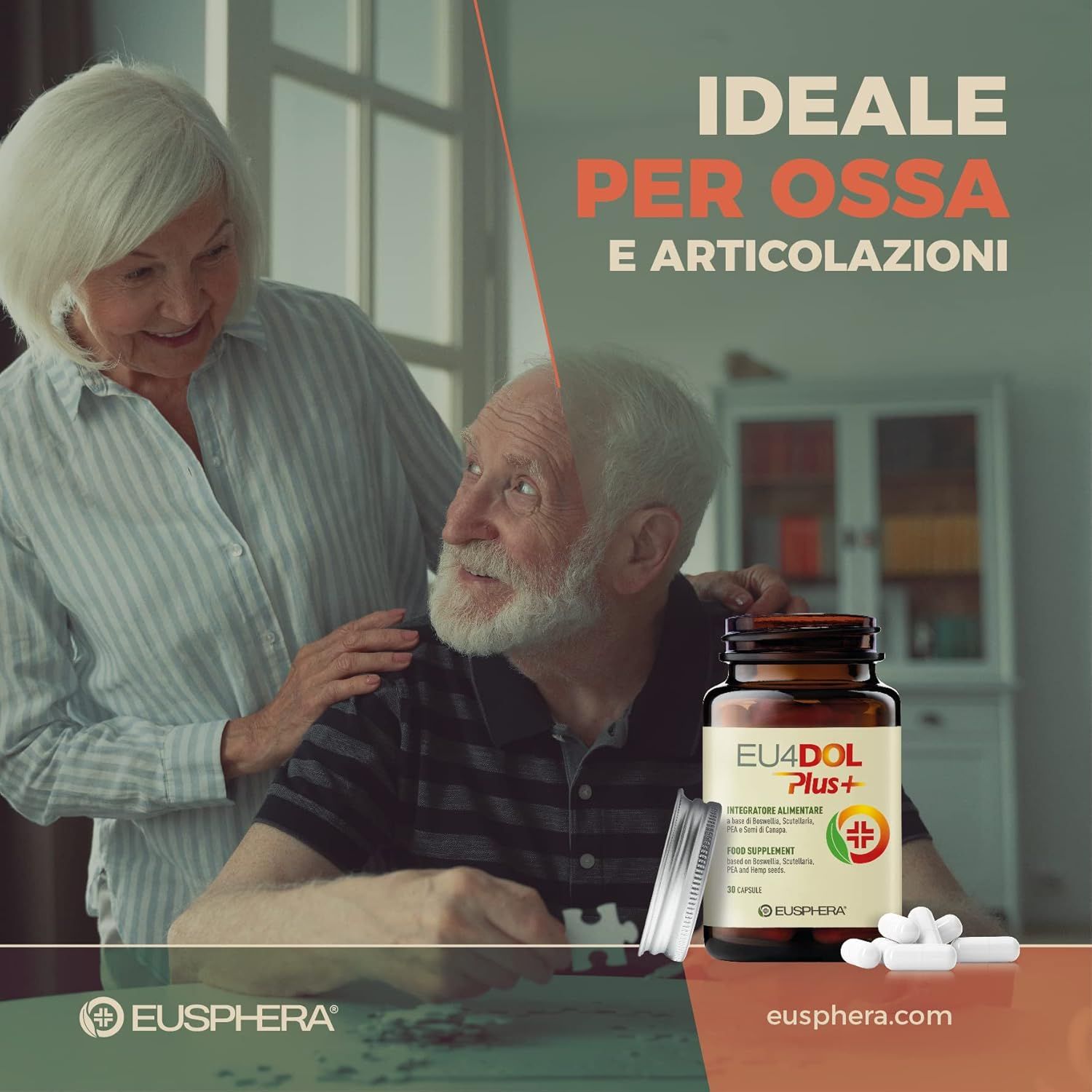 Integratore naturale per ossa e articolazioni - Eusphera EU4DOL PLUS