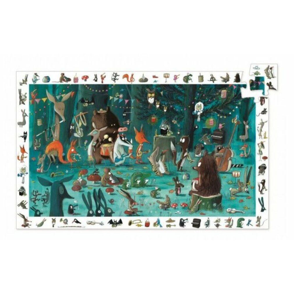 djeco Puzzle di osservazione: Orchestra della foresta 35 pezzi