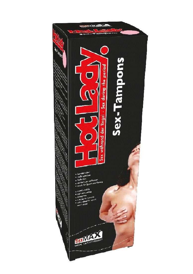 Confezione di JOYDIVISION SexMAX Hot Lady Sex-Tampons con illustrazione del prodotto.