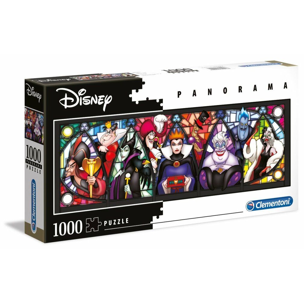 Clementoni 39516 - Villains Disney - Puzzle da 1000 pezzi - Collezione Panorama