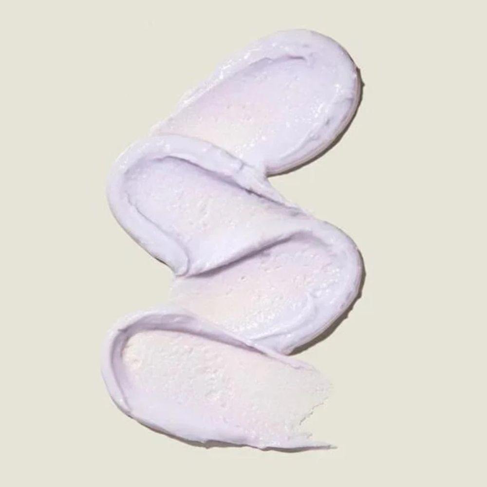 Test a vortice cremoso viola del Mary&May Vegan Peptide Bakuchiol Sun Stick.