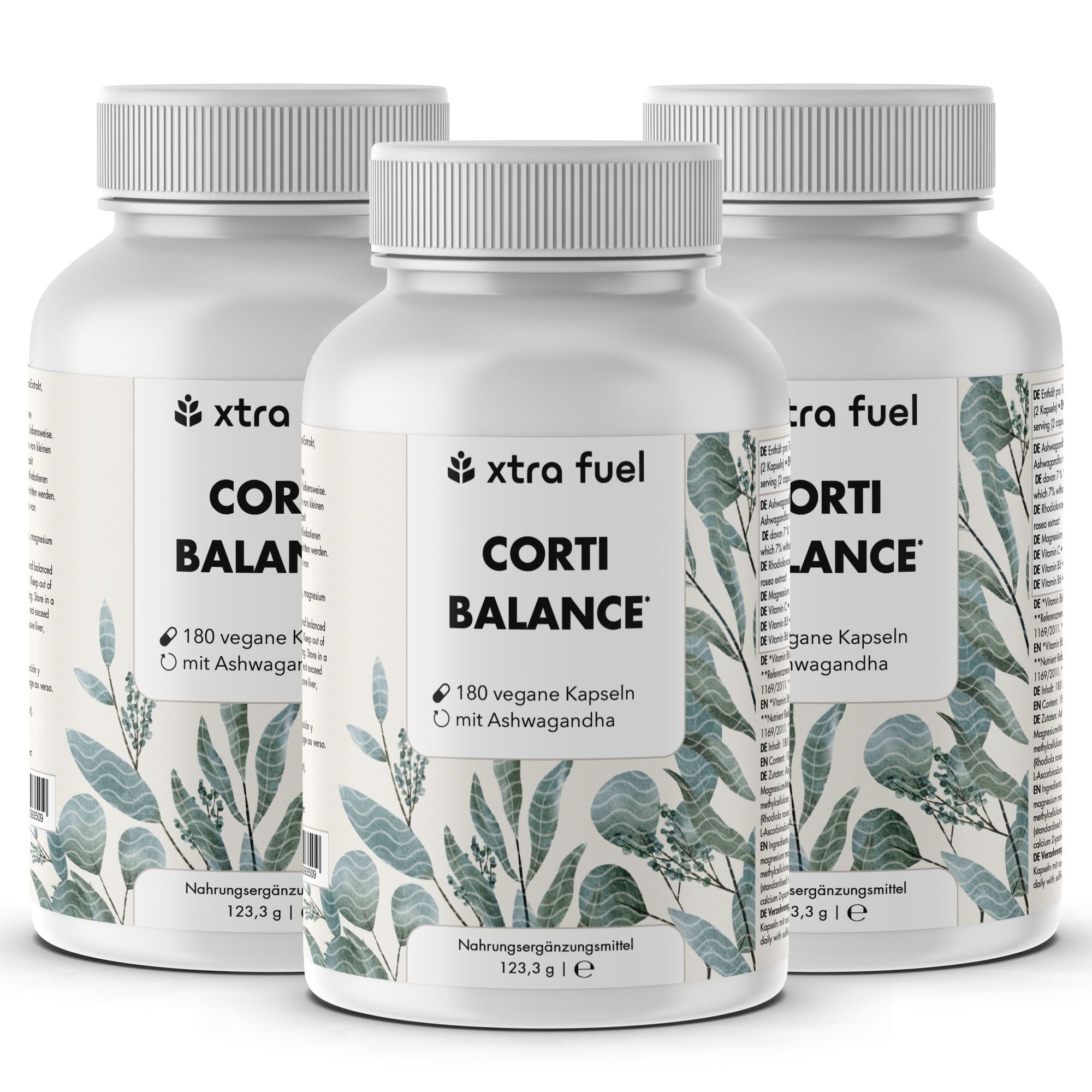 XTRA FUEL Corti Balance - Mix di nutrienti con ashwagandha (7% withanolidi), rhodiola e vitamina B6
