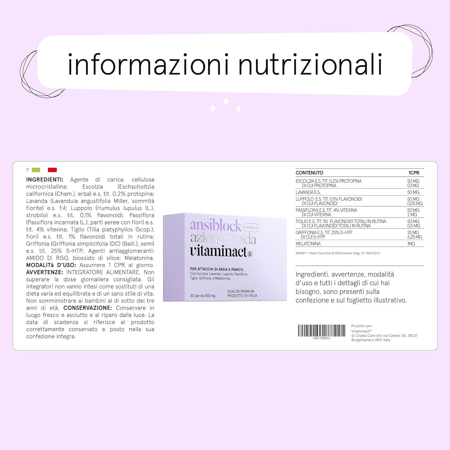 Vitaminact - Ansiblock Azione Rapida