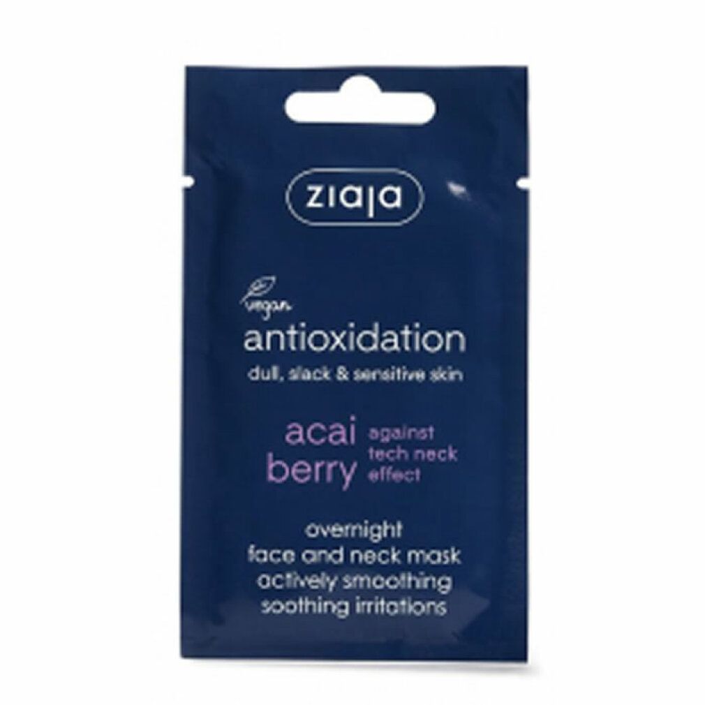 Maschera notturna cremosa e densa per viso e collo - Acai Berry