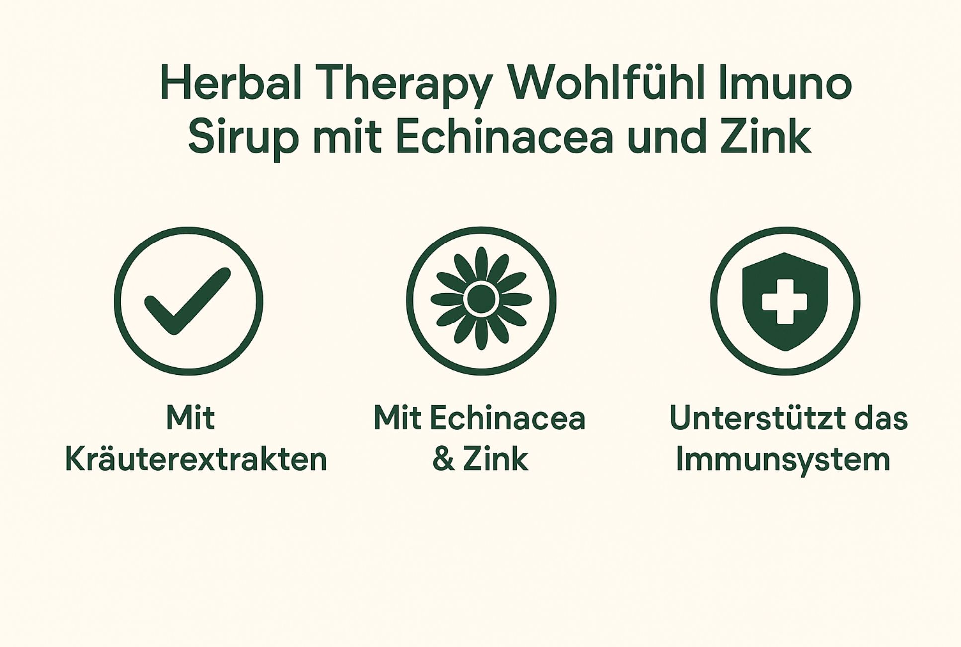 Herbal Therapy Sciroppo immunitario per il benessere della con echinacea e zinco