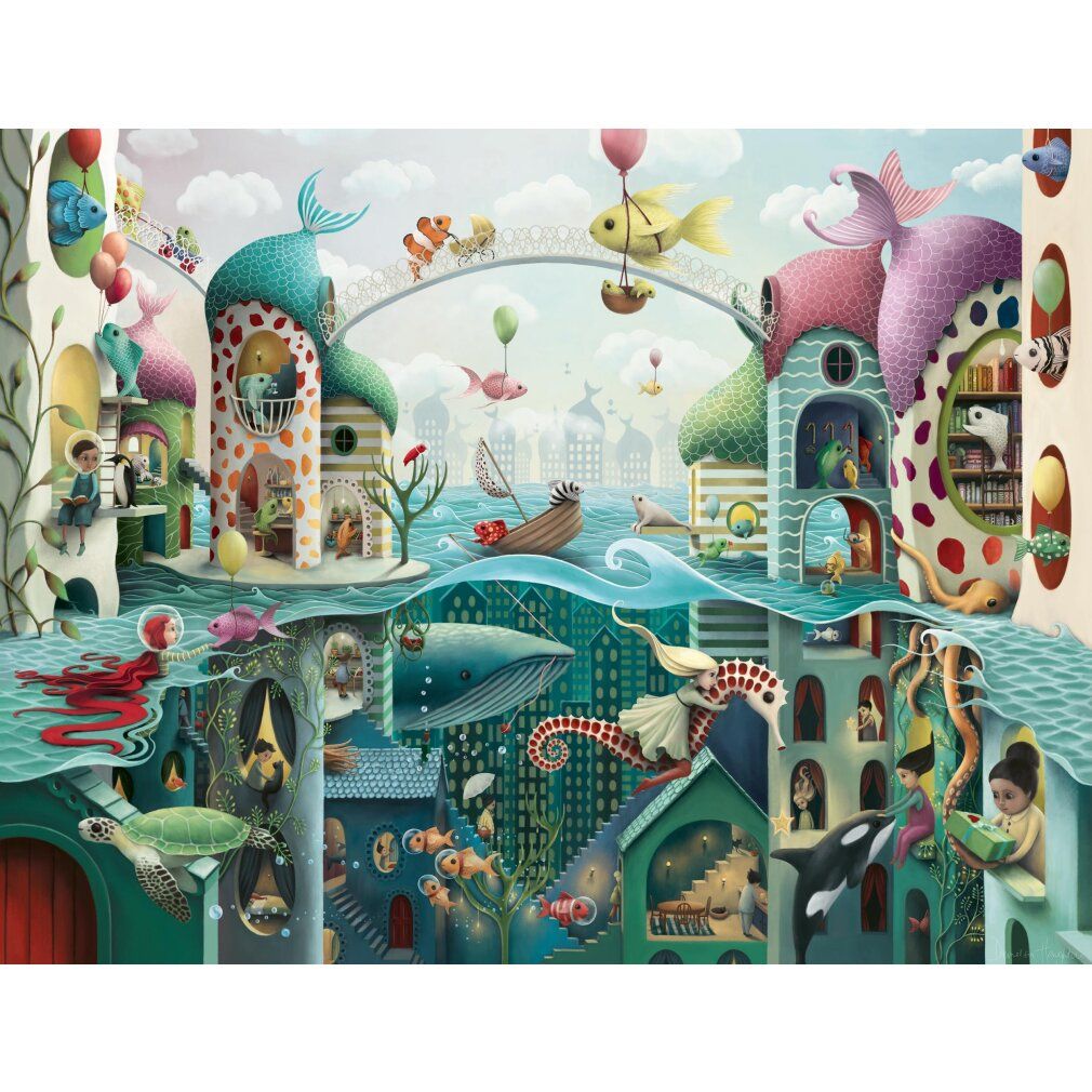 ravensburger puzzle Quando il pesce pescato potrebbe 2000 parti