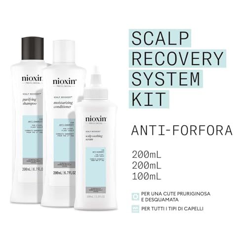 Nioxin Scalp Recovery - Kit Antiforfora - Cuoio Capelluto Secco e Pruriginoso 3 U