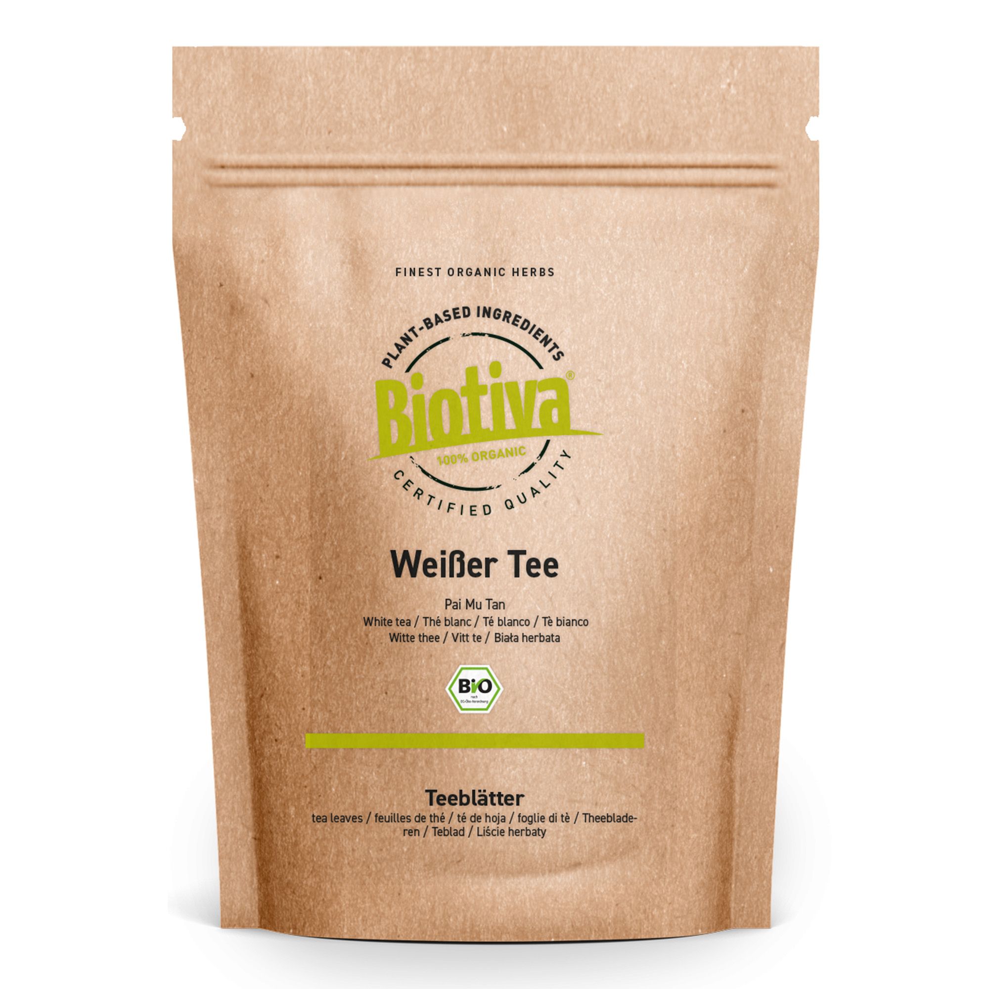 Biotiva Tè Bianco Pai Mu Tan Biologico