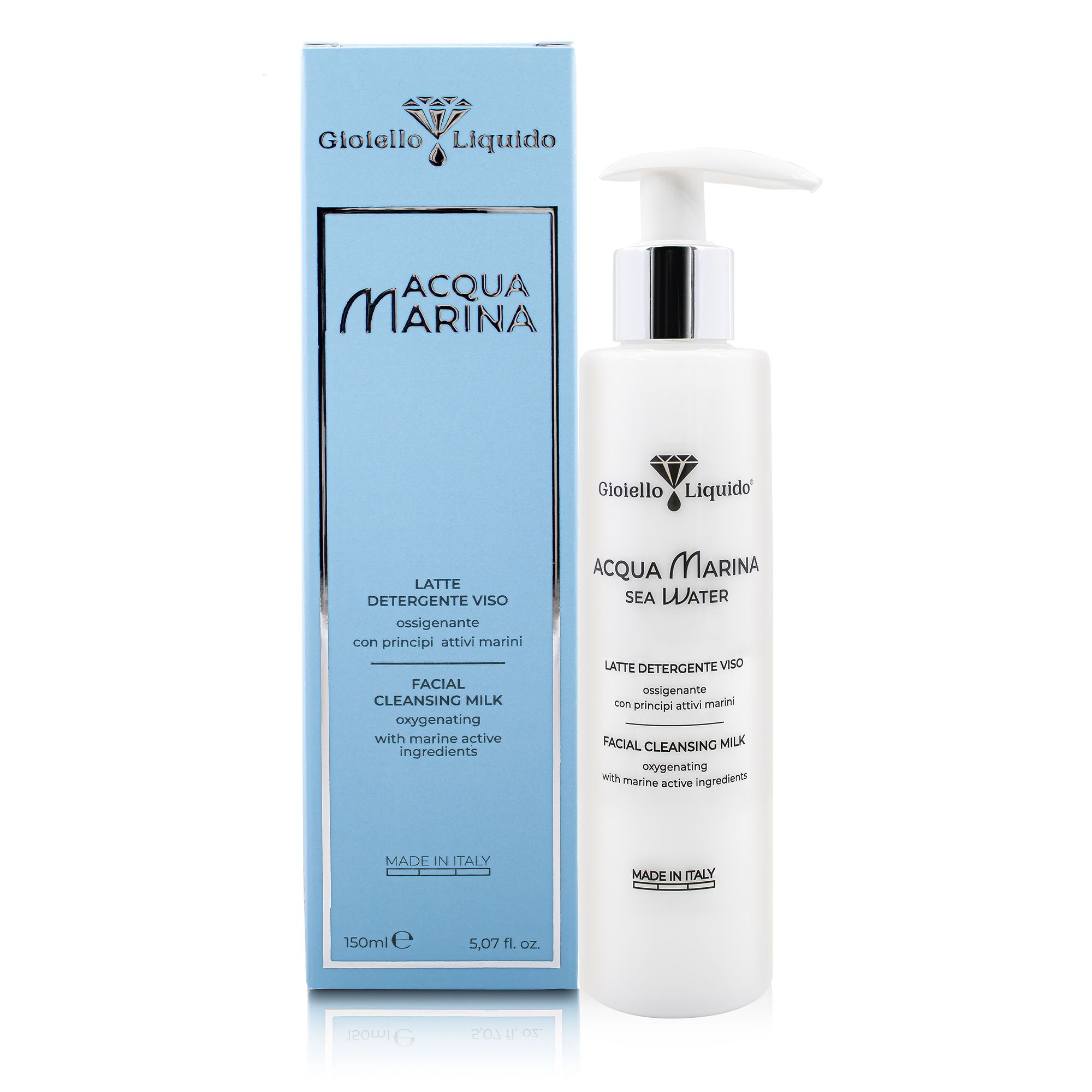 Gioiello Liquido Kit Viso Tonico, Latte Detergente e Scrub Esfoliante