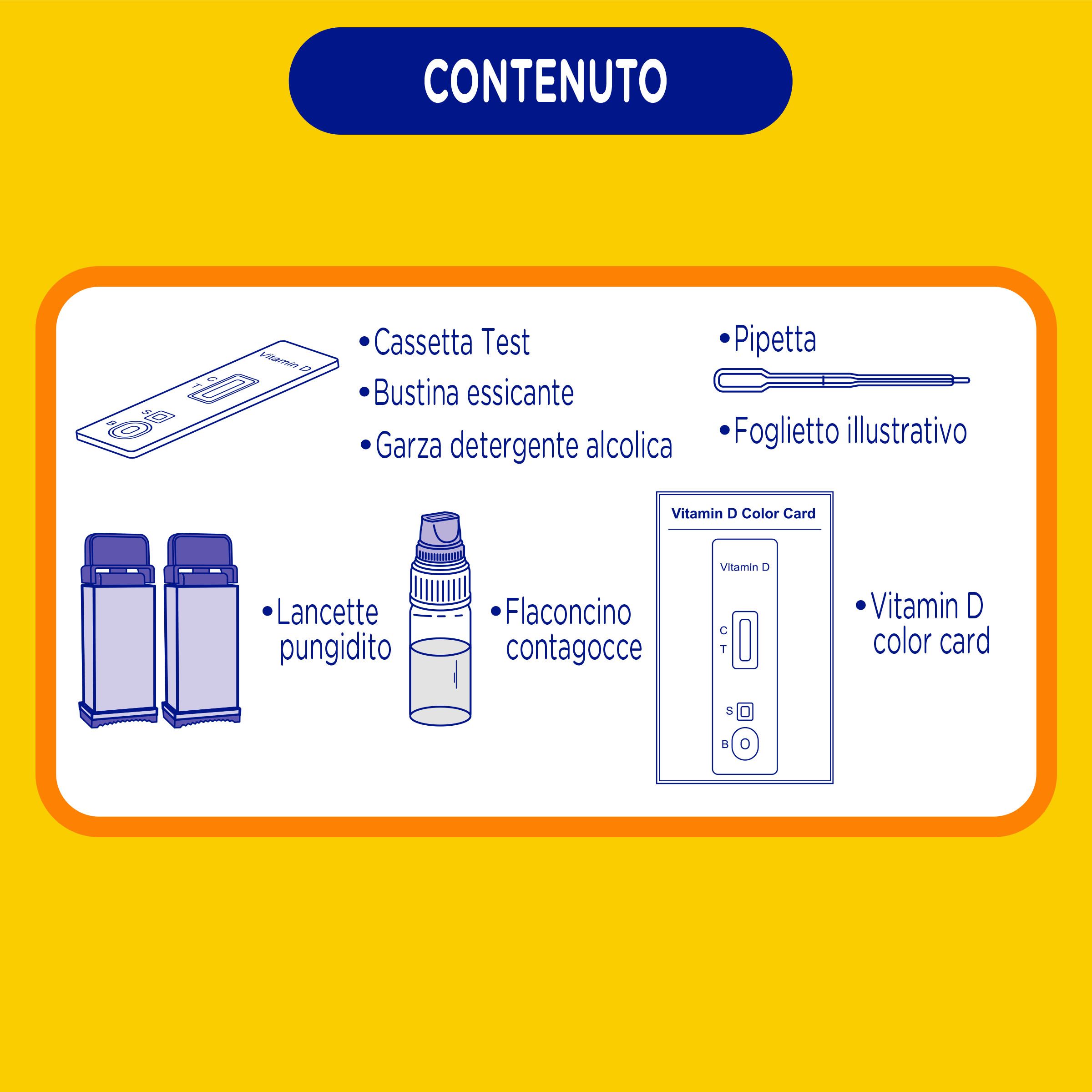 First Praedict Self Test Misurazione Vitamina D Kit rapido per determinare i livelli di vitamina D
