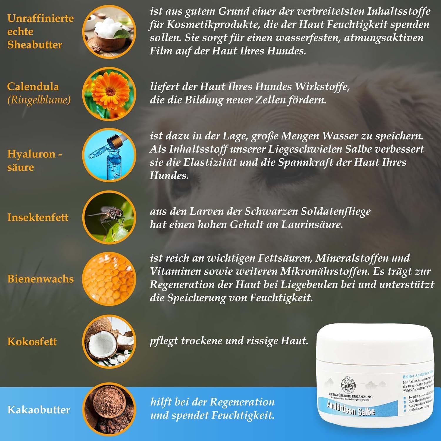 Bellfor Pomata per le ghiandole anali dei cani