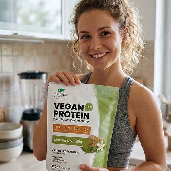 Nature's Finest Bio proteine vegetali in polvere Vaniglia e matcha