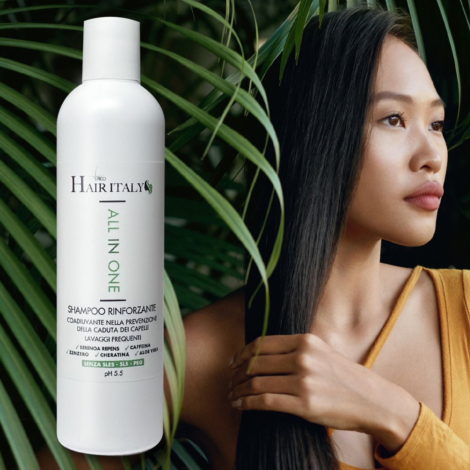 Trico Hair italy Shampoo Anticaduta, volumizzante con Serenoa repens 300 ml pH 5.5