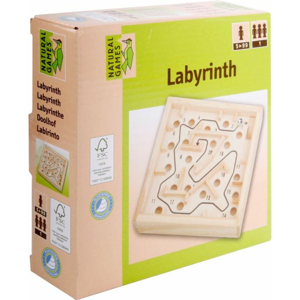Labirinto in legno ng 12x12cm