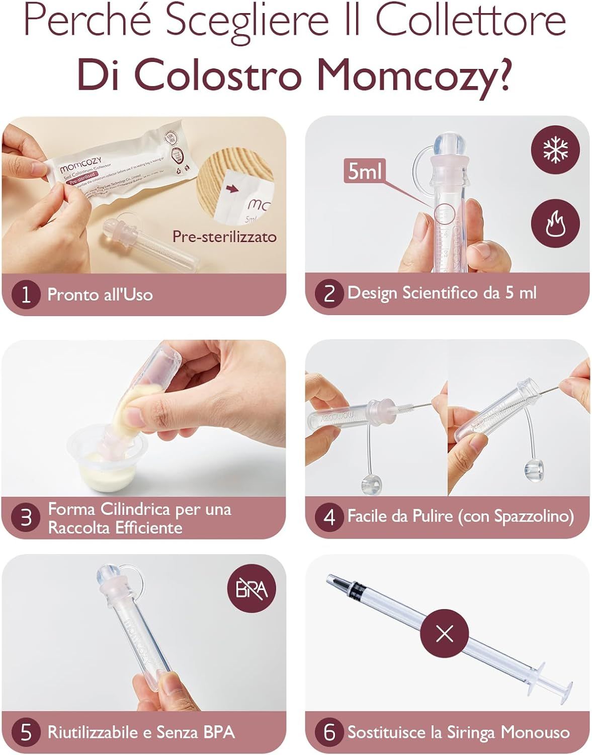 Raccoglitore di colostro Momcozy Colostrum Collector