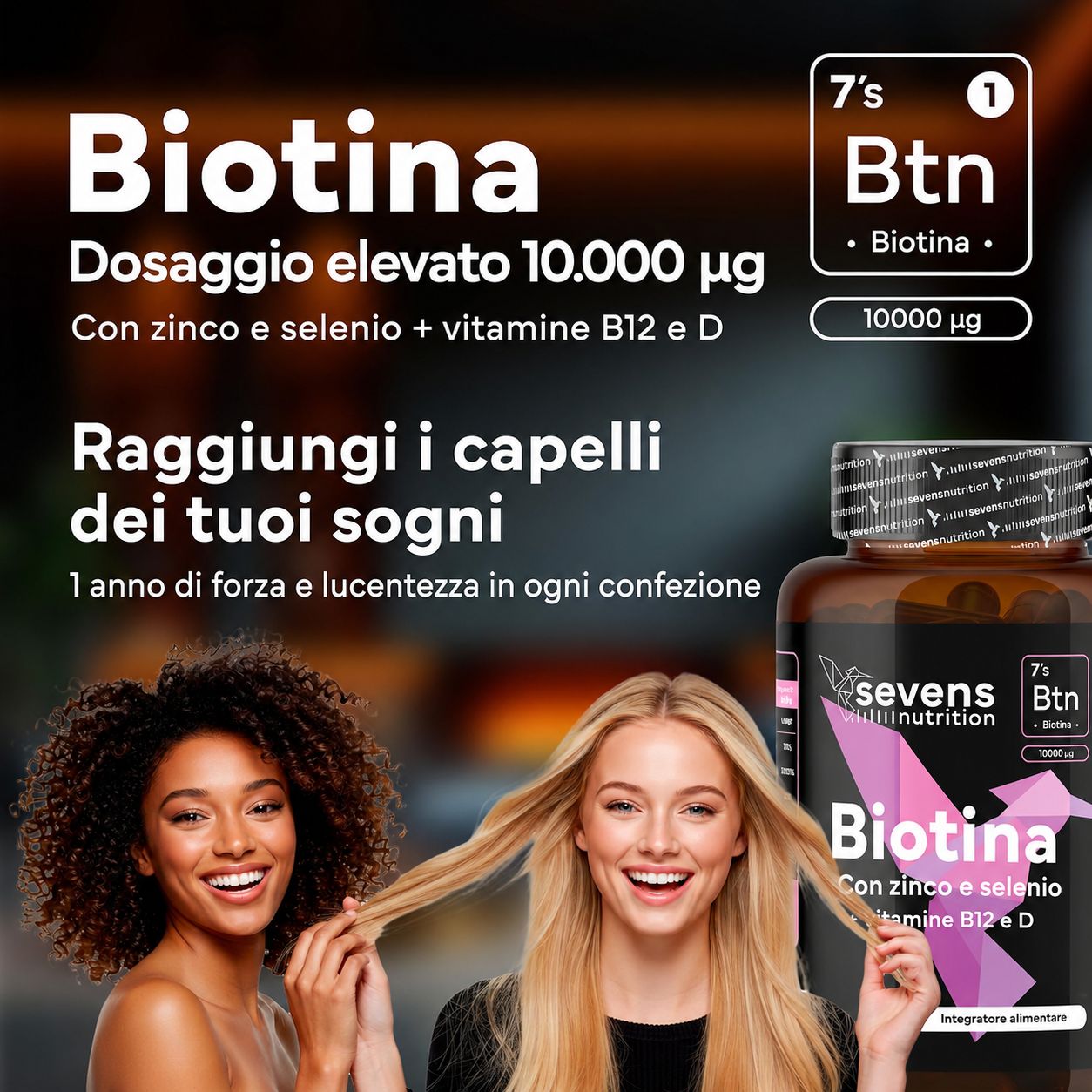 SEVENS NUTRITION Compresse di Biotina