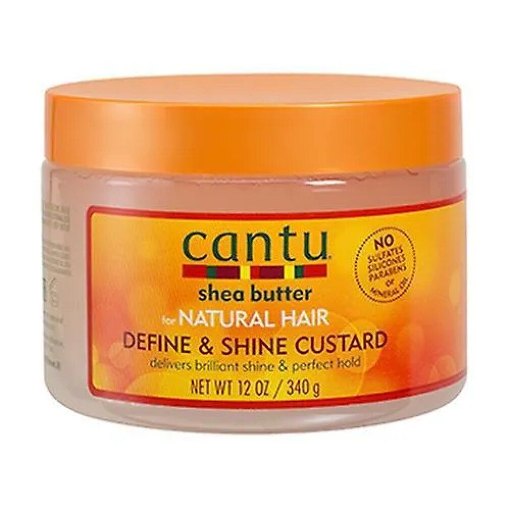 Cantu Shea Butter Define & Shine Custard per capelli naturali, 340g.
