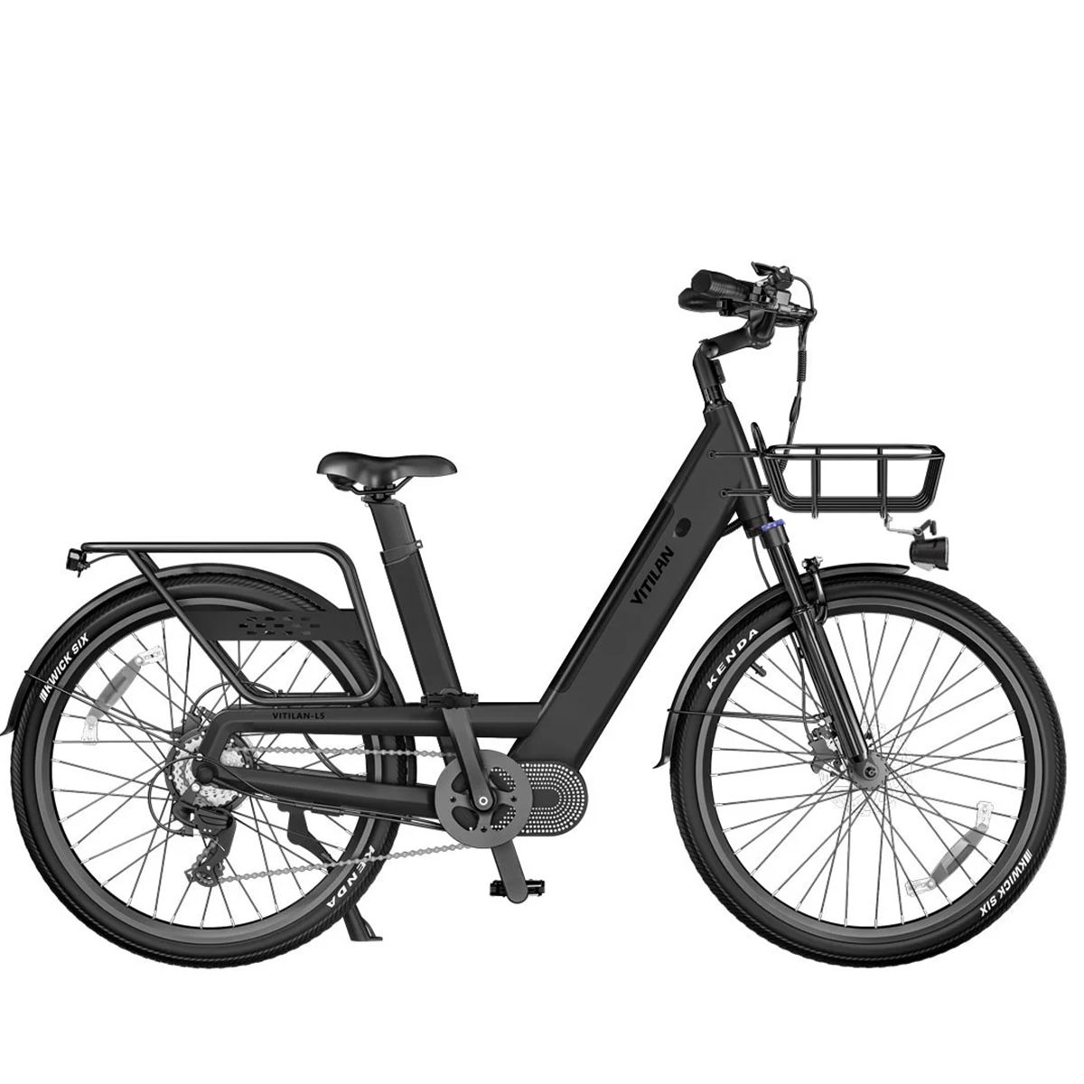 Bicicletta elettrica urbana Vitilan L5 con batteria 48V15AH