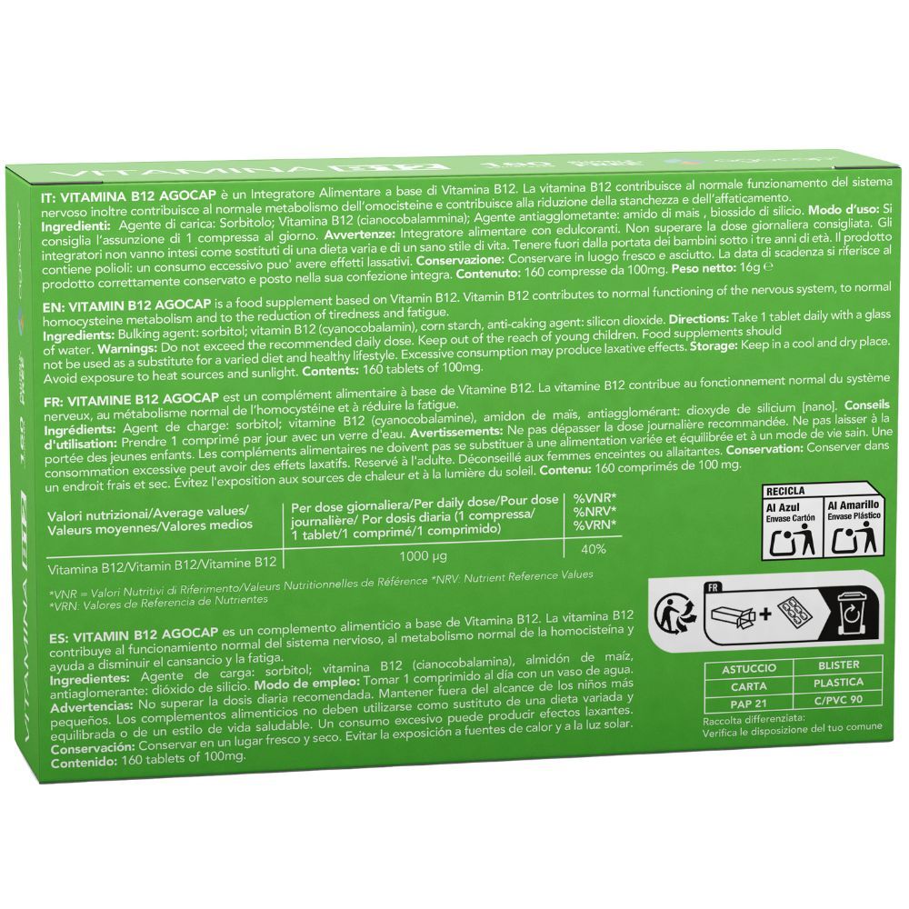 Retro confezione. Testo: Ingredienti, uso, avvertenze. Informazioni nutrizionali.