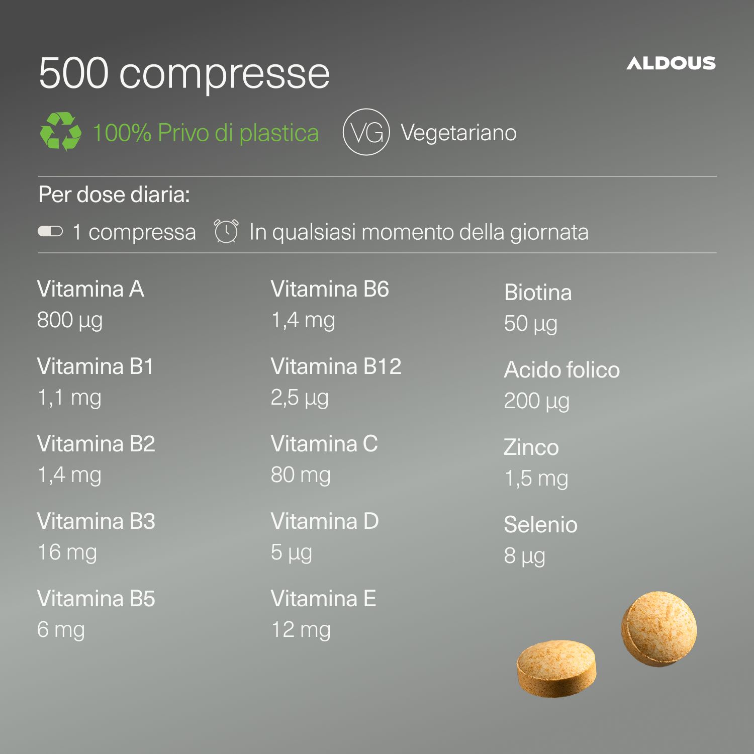 Aldous - Multivitaminico - Difese Immunitarie, Stanchezza