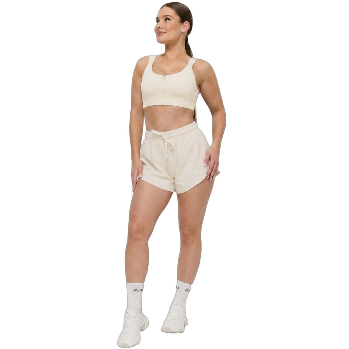 GymBeam Reggiseno sportivo donna con zip Prime Pearl