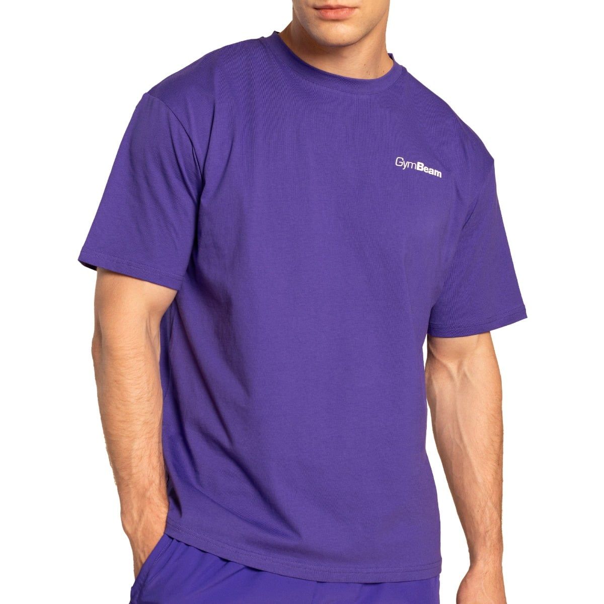GymBeam T-shirt uomo oversize Limitless Royal