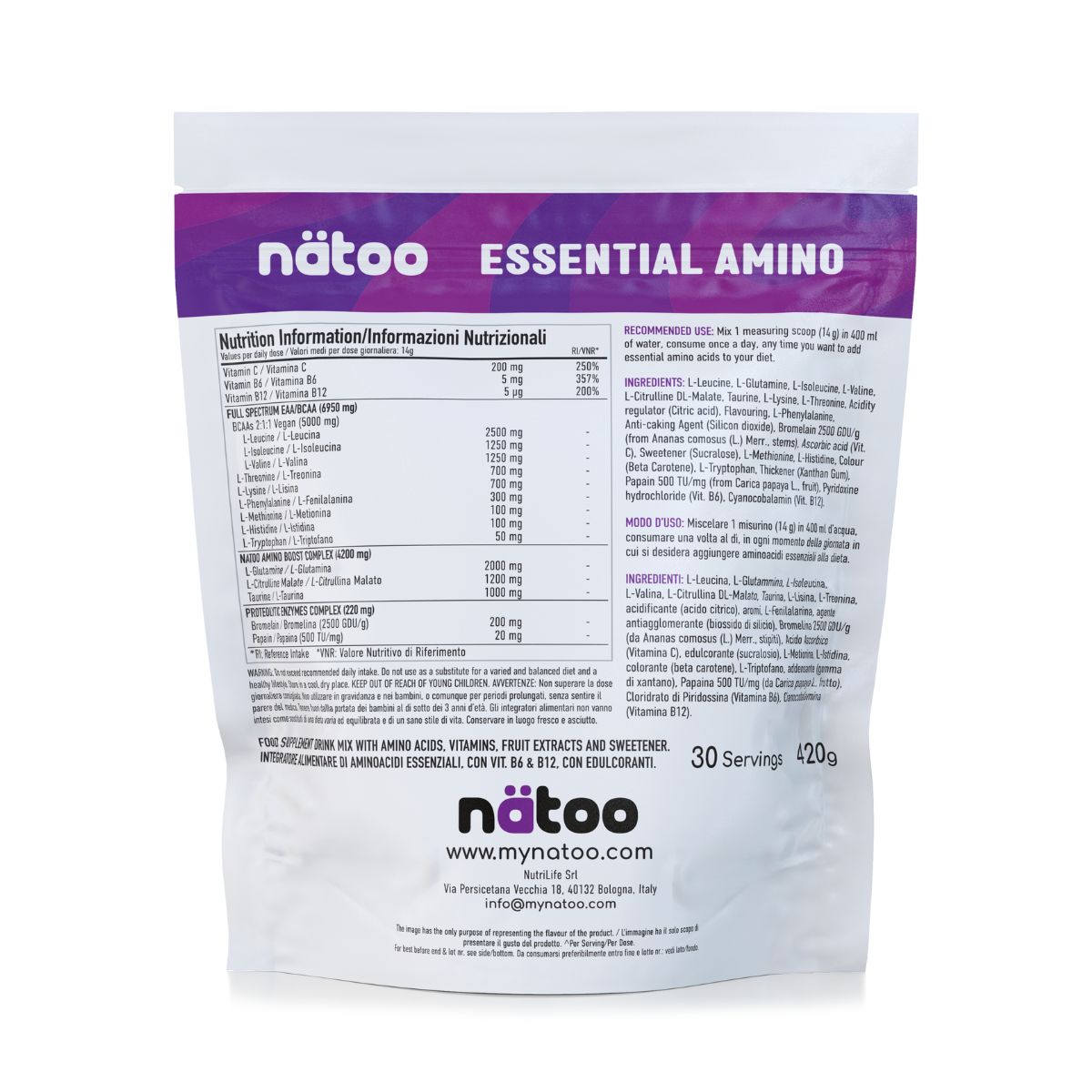 Natoo Essential Amino gusto Passion Fruit
