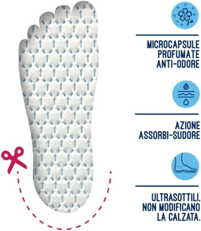 Solette Antiodore Universali, Freschezza per Ogni Passo, Taglia Unica per Scarpe Uomo e Donna